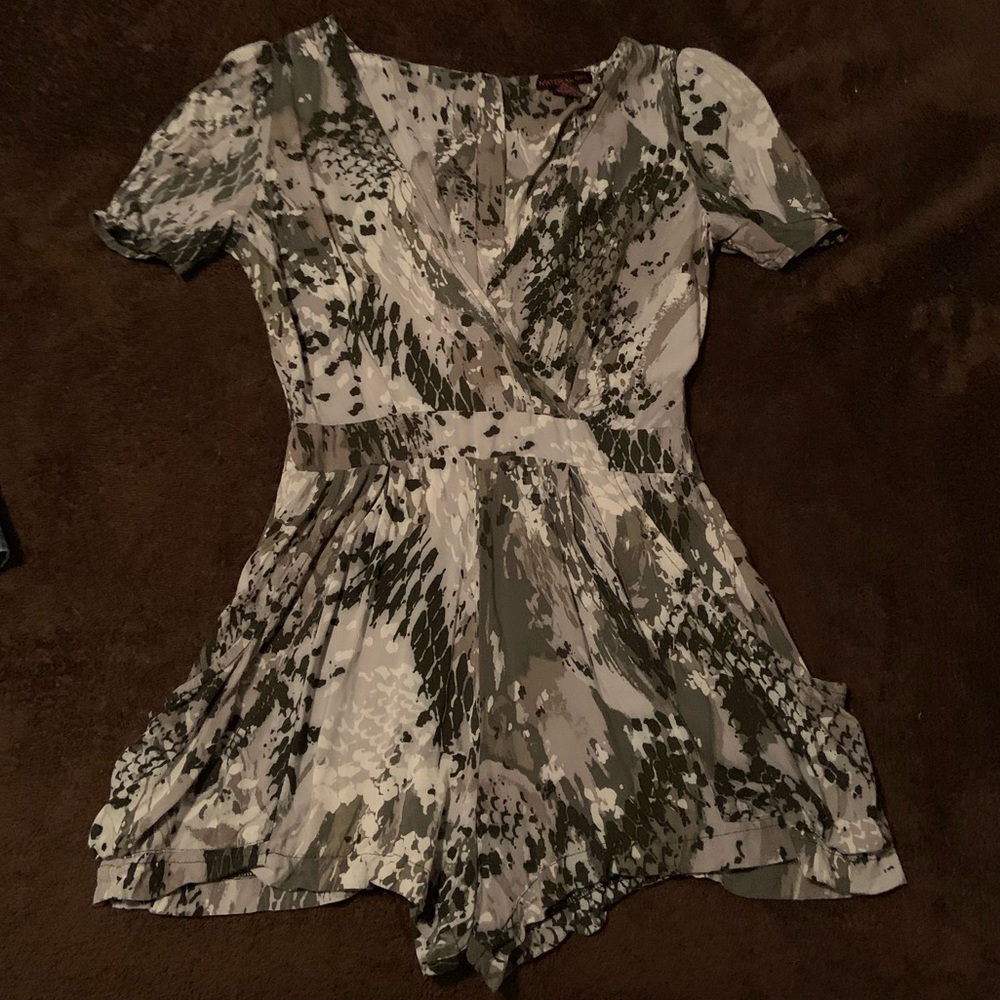2/$15 Material Girl Snake Print Romper Sz M